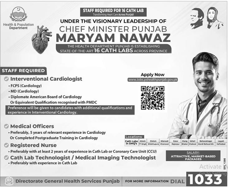 Health Population Department Lahore Jobs 2025