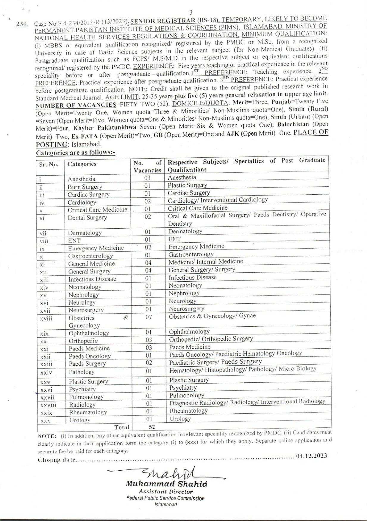 FPSC Jobs 2024 Online Apply - www.fpsc.gov.pk jobs 2024