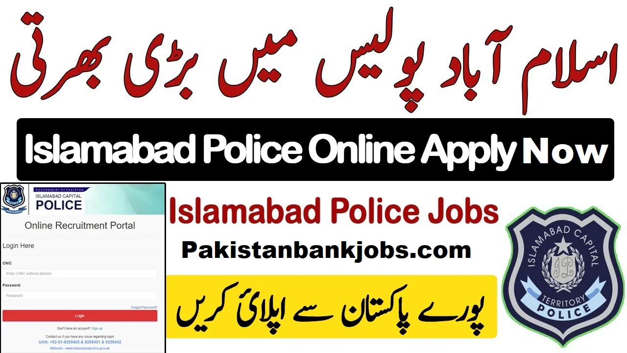 Islamabad Police Jobs