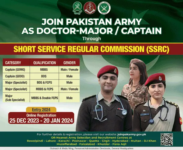 Join Pak Army 2024 Online Registration - www.joinpakarmy.gov.pk